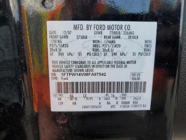 Photo 11 VIN: 1FTPW14V08FA97542 - FORD F-150 