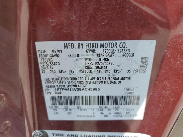 Photo 11 VIN: 1FTPW14V09KC43995 - FORD F150 SUPER 