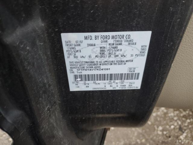 Photo 11 VIN: 1FTPW14V17KD41091 - FORD F150 SUPER 