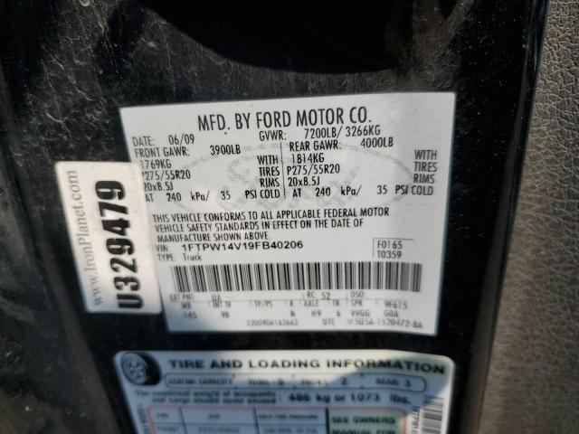 Photo 12 VIN: 1FTPW14V19FB40206 - FORD F-150 