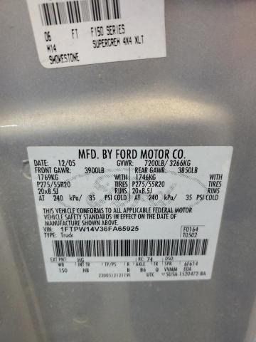 Photo 12 VIN: 1FTPW14V36FA65925 - FORD F-150 