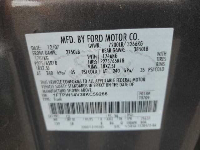 Photo 11 VIN: 1FTPW14V38KC59266 - FORD F150 