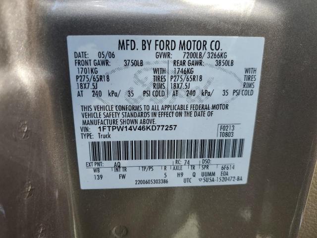 Photo 11 VIN: 1FTPW14V46KD77257 - FORD F-150 