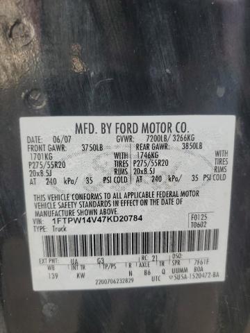 Photo 12 VIN: 1FTPW14V47KD20784 - FORD F-150 