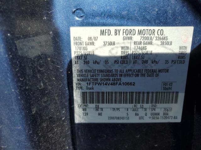 Photo 11 VIN: 1FTPW14V48FA10662 - FORD F150 SUPER 