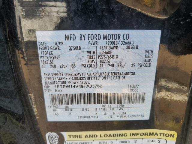 Photo 12 VIN: 1FTPW14V49FA03762 - FORD F150 SUPER 