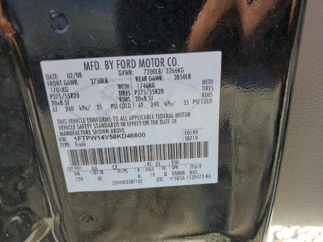 Photo 11 VIN: 1FTPW14V58KD46800 - FORD F150 SUPER 