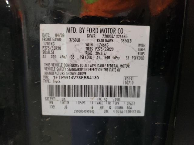 Photo 11 VIN: 1FTPW14V78FB84130 - FORD F-150 