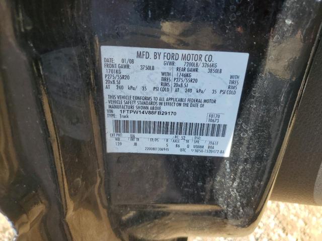 Photo 11 VIN: 1FTPW14V88FB29170 - FORD F150 SUPER 