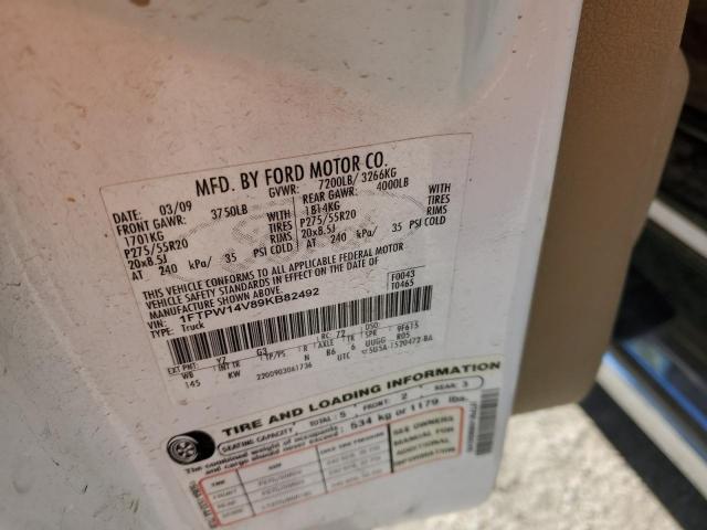 Photo 11 VIN: 1FTPW14V89KB82492 - FORD F150 SUPER 