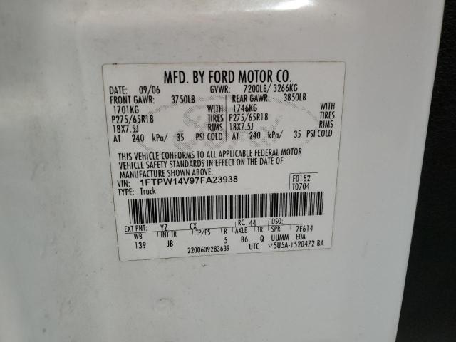 Photo 11 VIN: 1FTPW14V97FA23938 - FORD F-150 