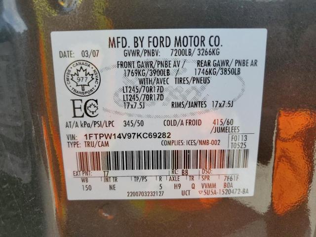 Photo 11 VIN: 1FTPW14V97KC69282 - FORD F150 SUPER 