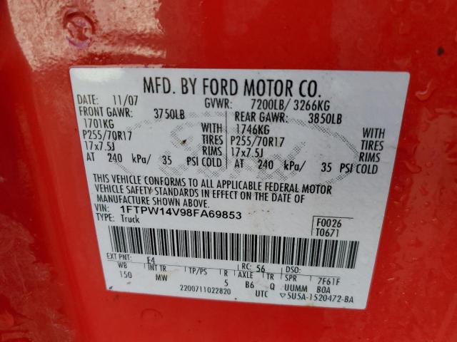 Photo 11 VIN: 1FTPW14V98FA69853 - FORD F-150 