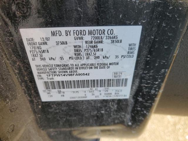 Photo 11 VIN: 1FTPW14V98FA90542 - FORD F150 SUPER 