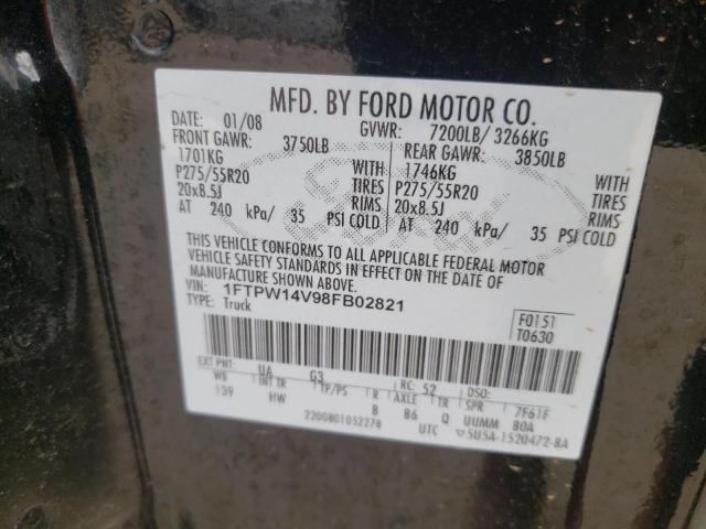 Photo 11 VIN: 1FTPW14V98FB02821 - FORD F-150 