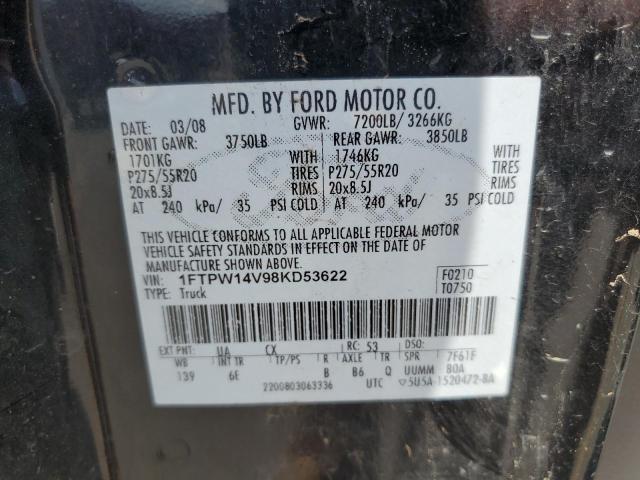 Photo 11 VIN: 1FTPW14V98KD53622 - FORD F150 SUPER 