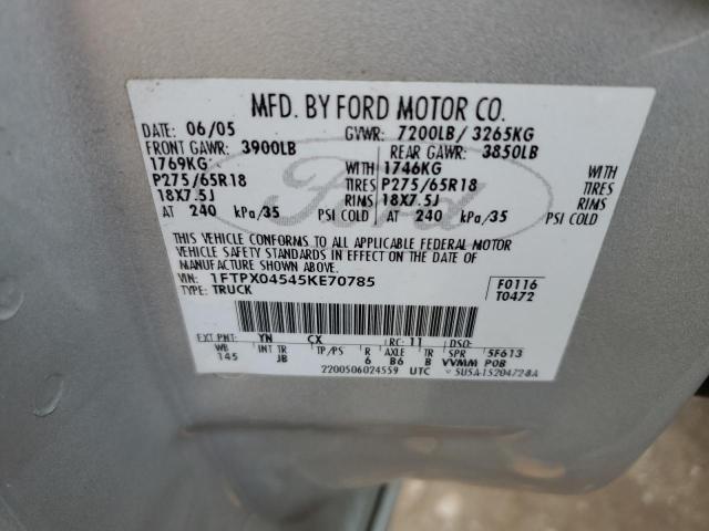 Photo 11 VIN: 1FTPX04545KE70785 - FORD F150 