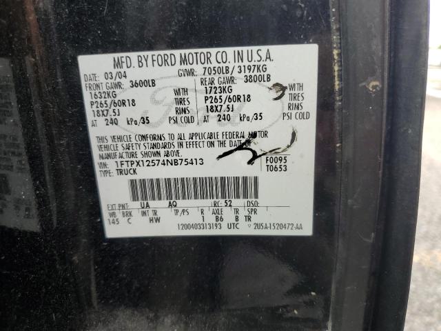 Photo 12 VIN: 1FTPX12574NB75413 - FORD F150 