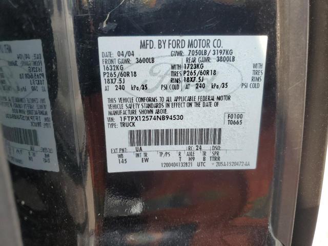 Photo 11 VIN: 1FTPX12574NB94530 - FORD F150 