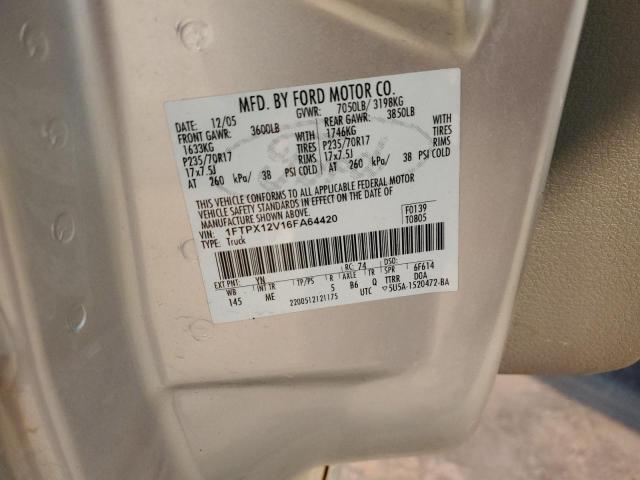 Photo 11 VIN: 1FTPX12V16FA64420 - FORD F150 