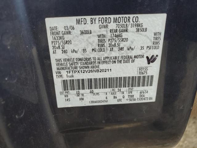 Photo 11 VIN: 1FTPX12V26NB20211 - FORD F150 