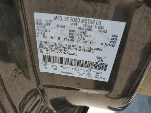 Photo 11 VIN: 1FTPX12V67NA55459 - FORD F150 