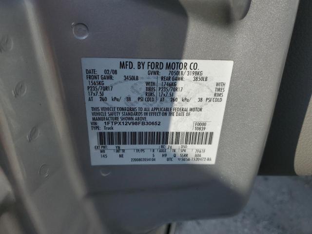 Photo 11 VIN: 1FTPX12V98FB30652 - FORD F150 