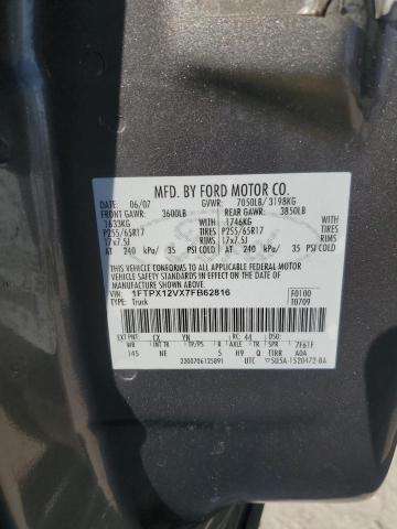 Photo 11 VIN: 1FTPX12VX7FB62816 - FORD F150 