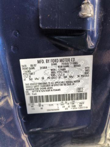 Photo 12 VIN: 1FTPX12VX8FA15445 - FORD F150 