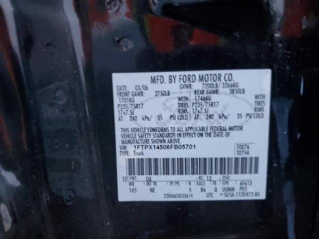 Photo 11 VIN: 1FTPX14506FB05701 - FORD F150 