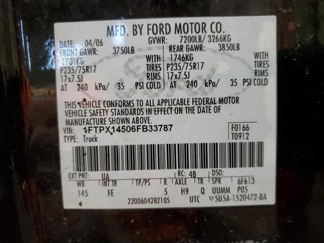 Photo 11 VIN: 1FTPX14506FB33787 - FORD F150 