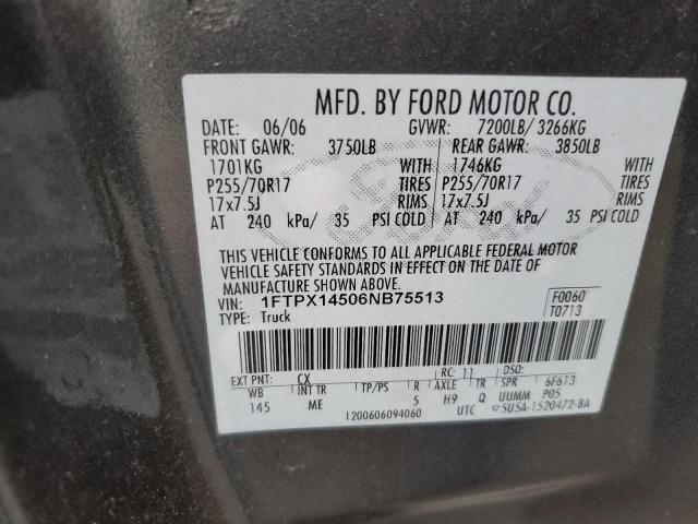 Photo 11 VIN: 1FTPX14506NB75513 - FORD F150 