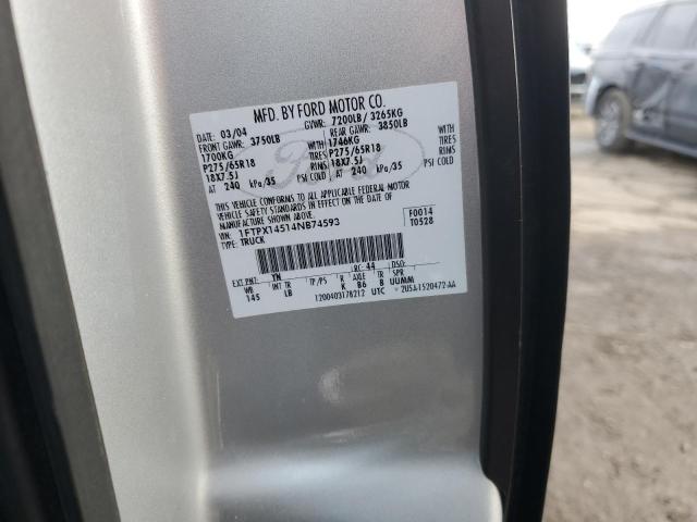 Photo 11 VIN: 1FTPX14514NB74593 - FORD F150 