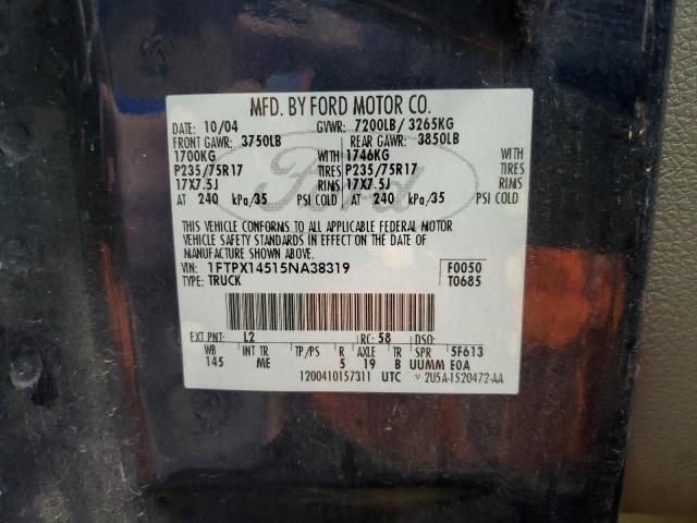 Photo 11 VIN: 1FTPX14515NA38319 - FORD F150 