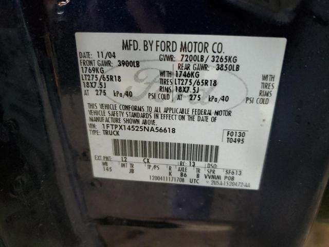 Photo 11 VIN: 1FTPX14525NA56618 - FORD F150 