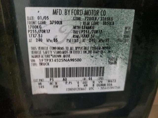 Photo 11 VIN: 1FTPX14525NA98500 - FORD F150 