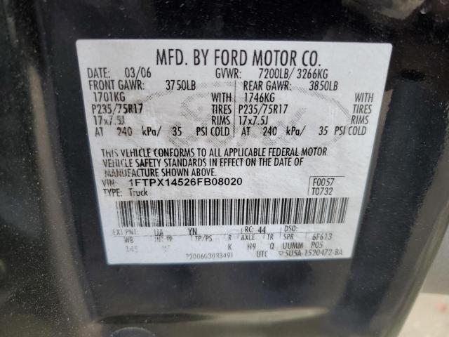 Photo 11 VIN: 1FTPX14526FB08020 - FORD ALL MODELS 