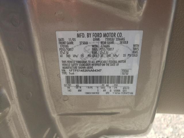 Photo 11 VIN: 1FTPX14526NA64347 - FORD F150 