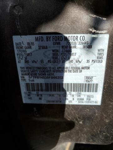 Photo 11 VIN: 1FTPX14535FB66202 - FORD F150 