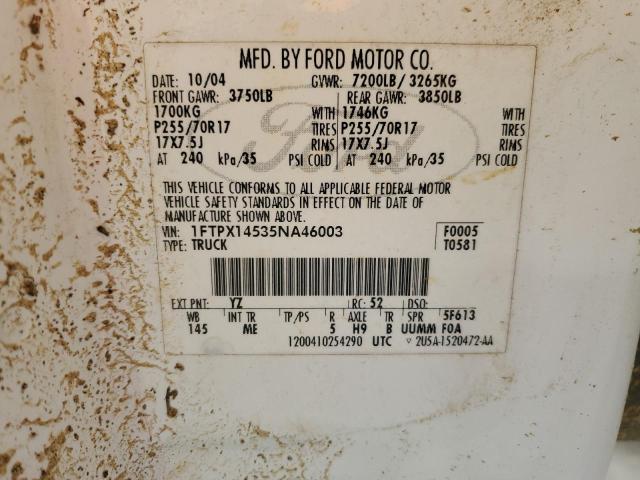 Photo 11 VIN: 1FTPX14535NA46003 - FORD F150 