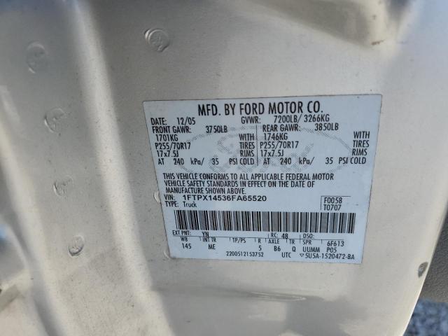 Photo 11 VIN: 1FTPX14536FA65520 - FORD F150 