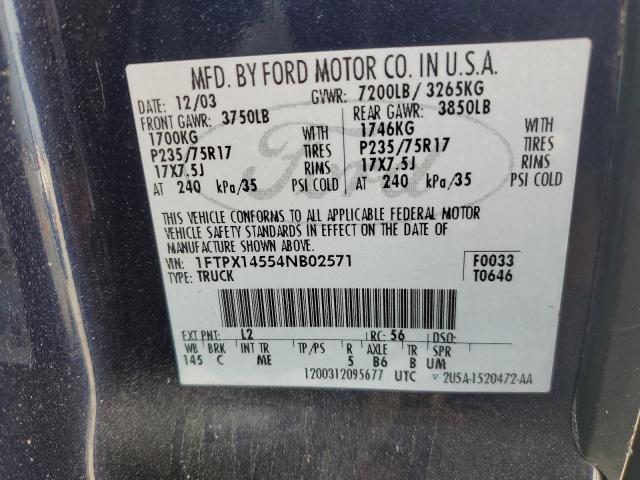 Photo 11 VIN: 1FTPX14554NB02571 - FORD F150 