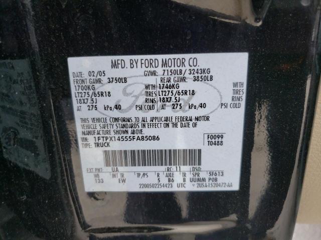 Photo 11 VIN: 1FTPX14555FA85086 - FORD F150 