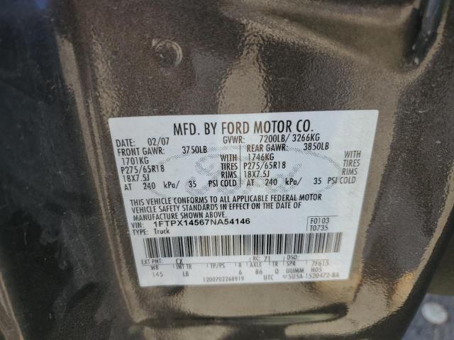 Photo 12 VIN: 1FTPX14567NA54146 - FORD F150 