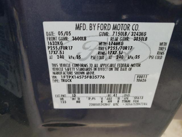 Photo 11 VIN: 1FTPX14575FB35776 - FORD ALL MODELS 