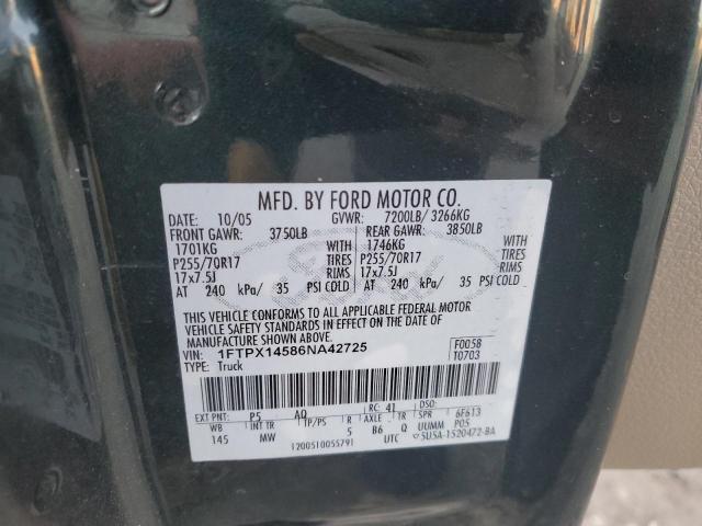 Photo 11 VIN: 1FTPX14586NA42725 - FORD F150 