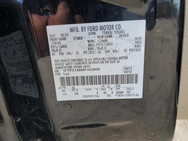 Photo 11 VIN: 1FTPX14588FA23606 - FORD F150 