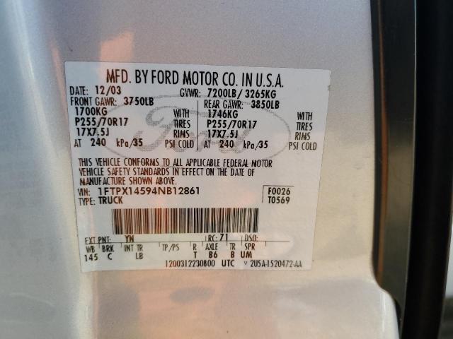 Photo 11 VIN: 1FTPX14594NB12861 - FORD F150 