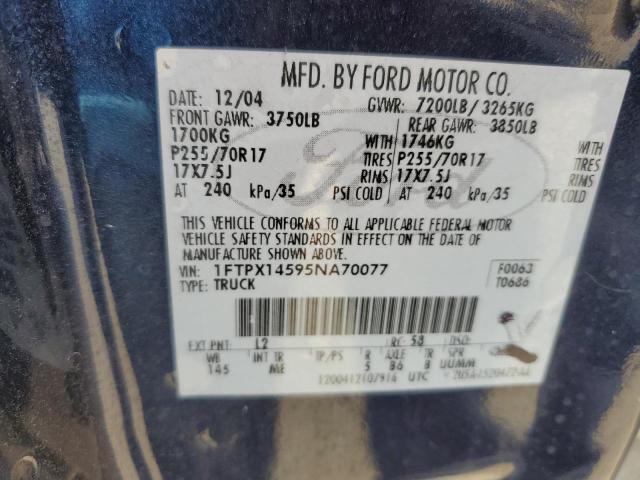 Photo 11 VIN: 1FTPX14595NA70077 - FORD F150 