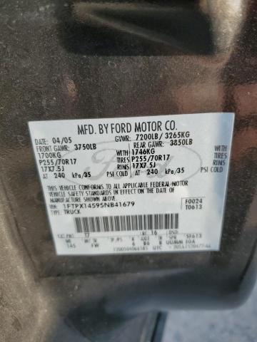 Photo 11 VIN: 1FTPX14595NB41679 - FORD F150 